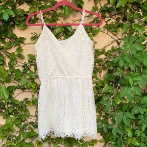 White lace ROMPER